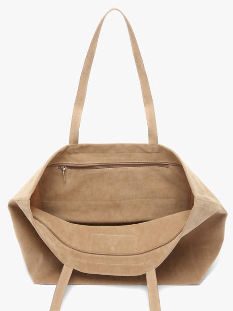 Schoudertas Suedine Kba Lancaster Beige suedine kba 63 ander zicht 3